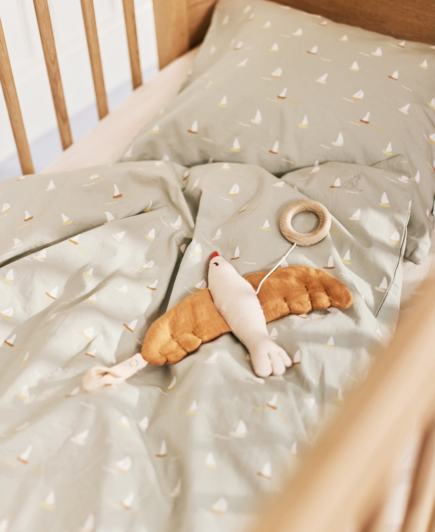 Parure de lit pour bébé Bee, voiliers