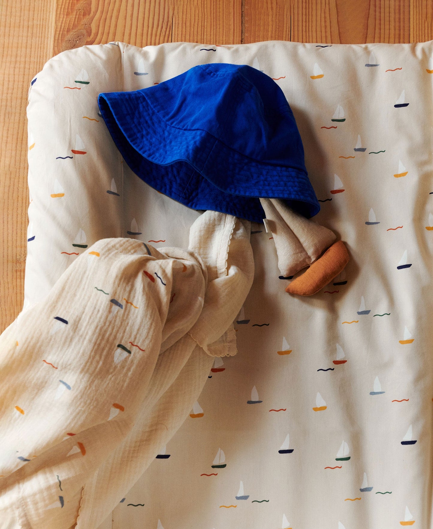 Coussin à langer Dove, bateaux d'étang