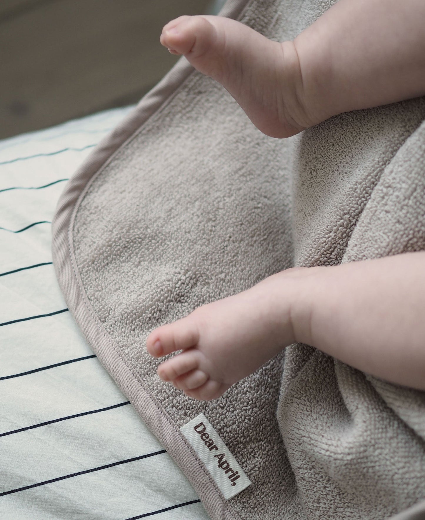 Serviette de bain pour bébé en forme de pétale, motif chat lune