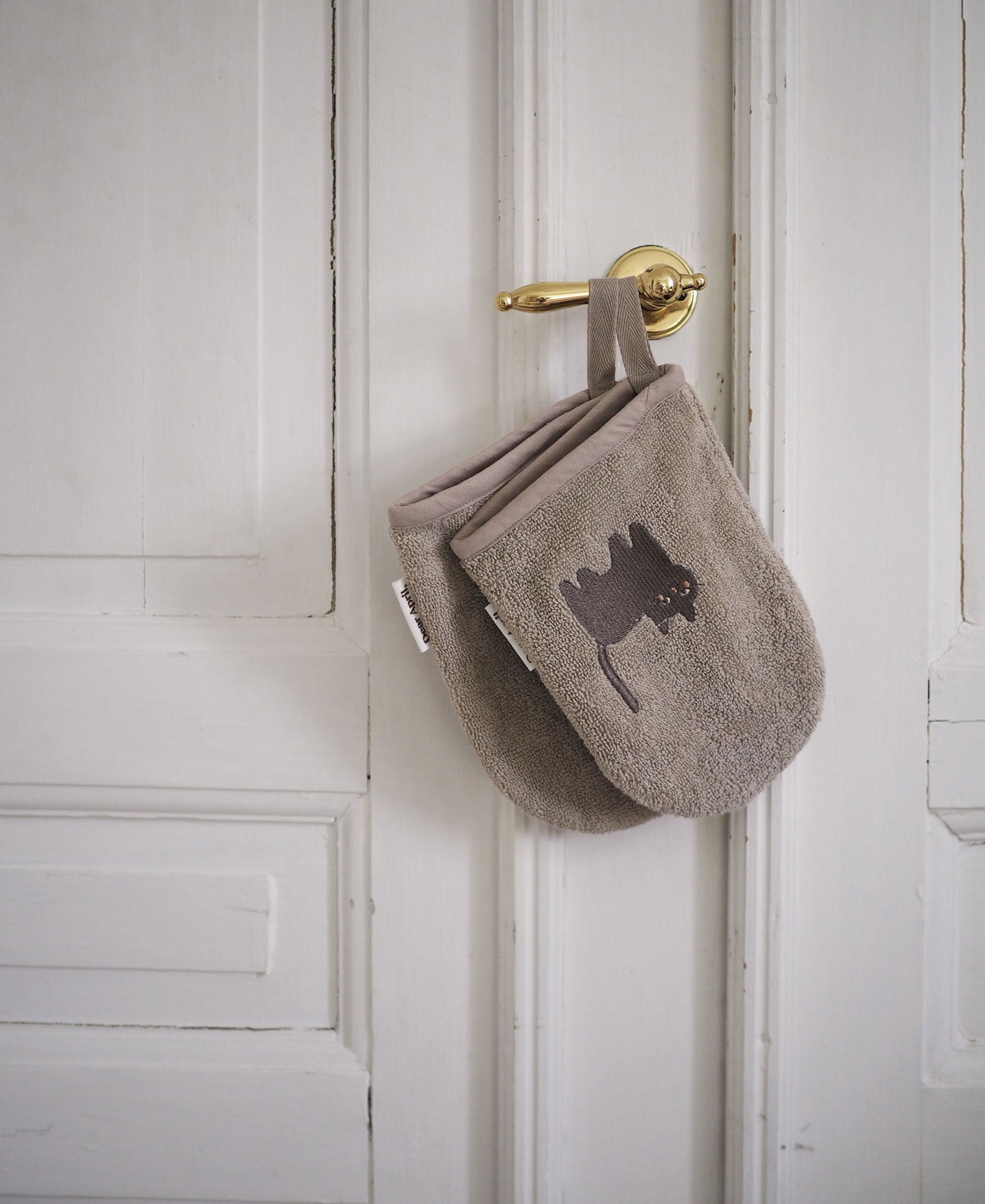 Gants de bain pour pattes, Moon Cat