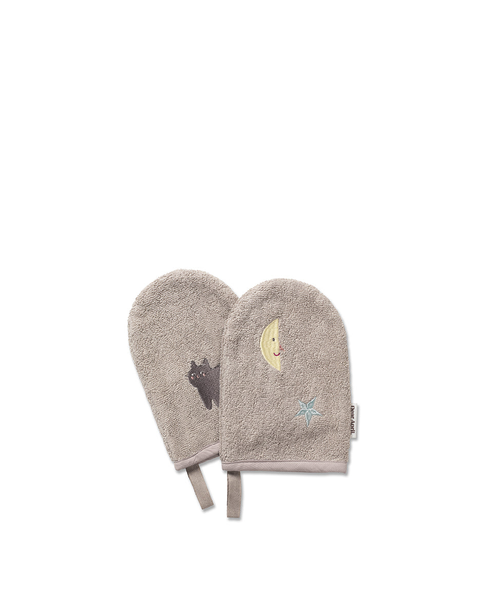 Gants de bain pour pattes, Moon Cat