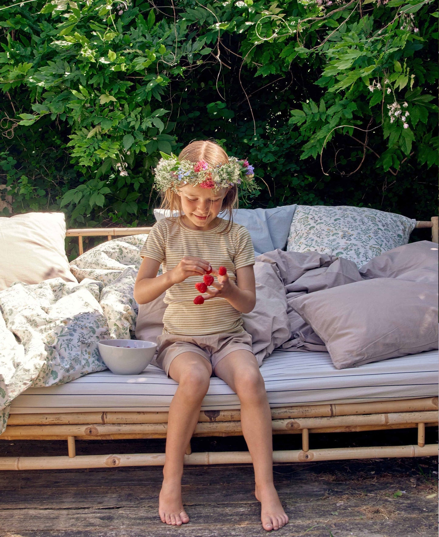 Parure de lit pour adulte Agnes, Fleurs d'été