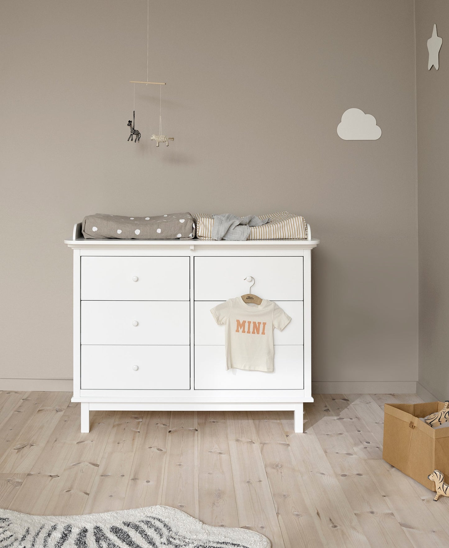 Commode de chambre d'enfant Seaside avec 6 tiroirs