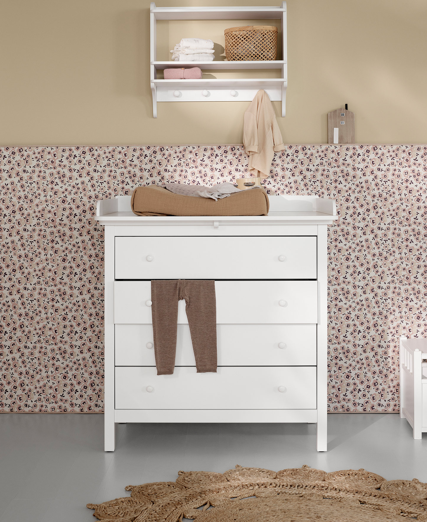 Commode de chambre d'enfant Seaside avec 4 tiroirs