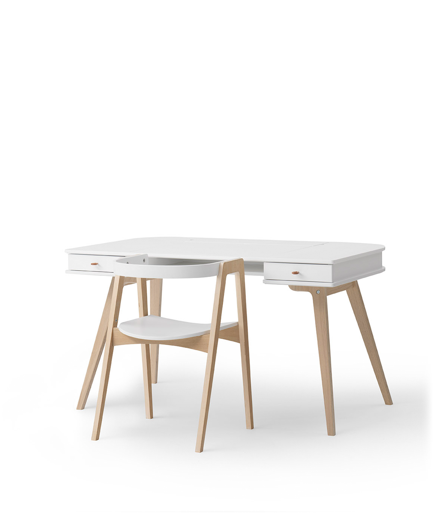 Bureau en bois 66 cm et fauteuil