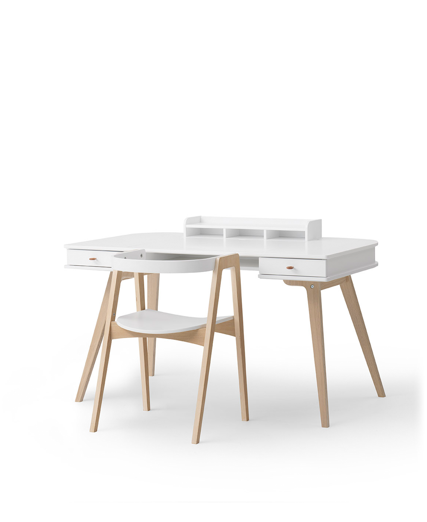 Bureau en bois 66 cm et fauteuil