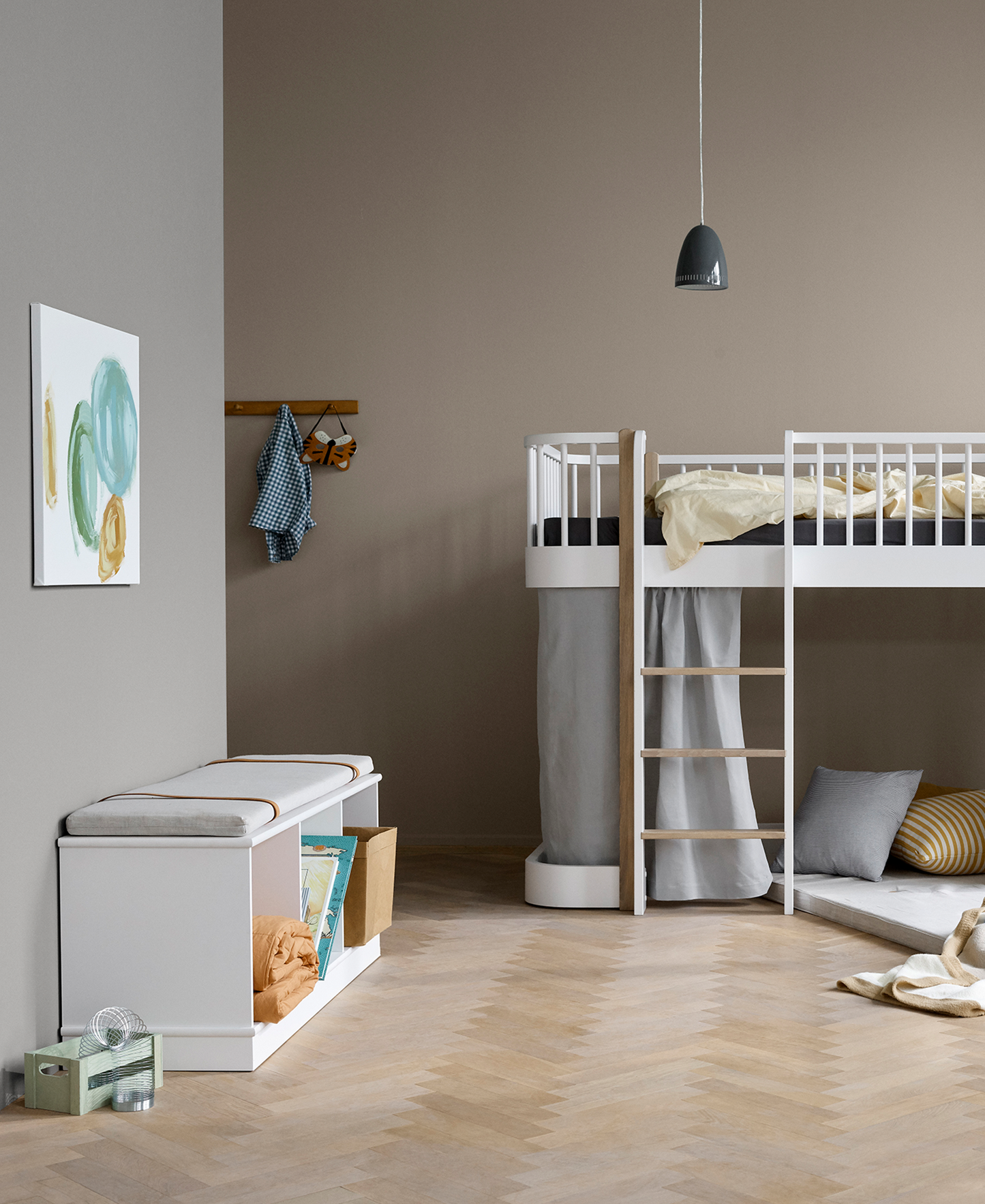 Étagère en bois 3x1 avec base