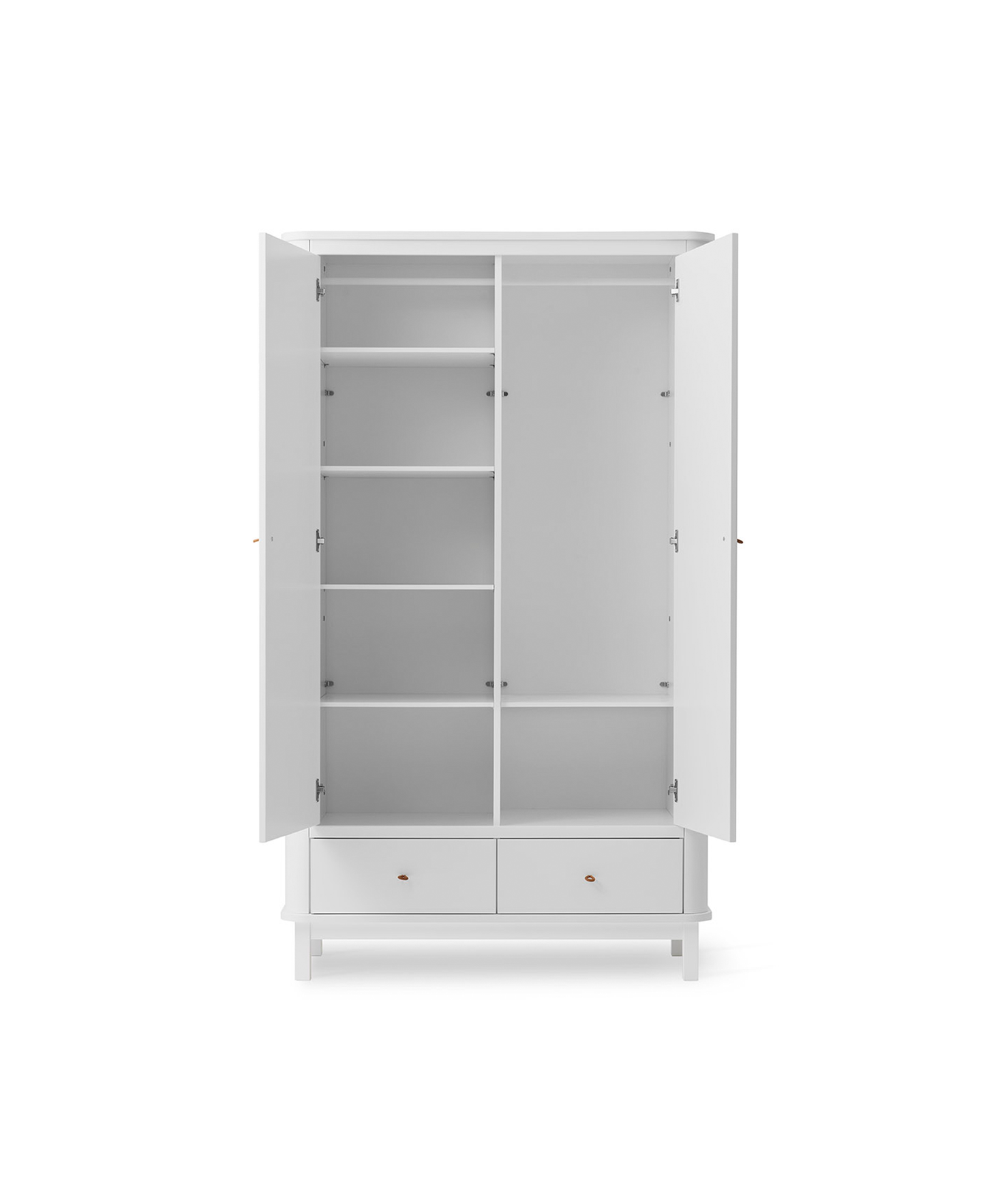 Armoire en bois 2 portes, blanche
