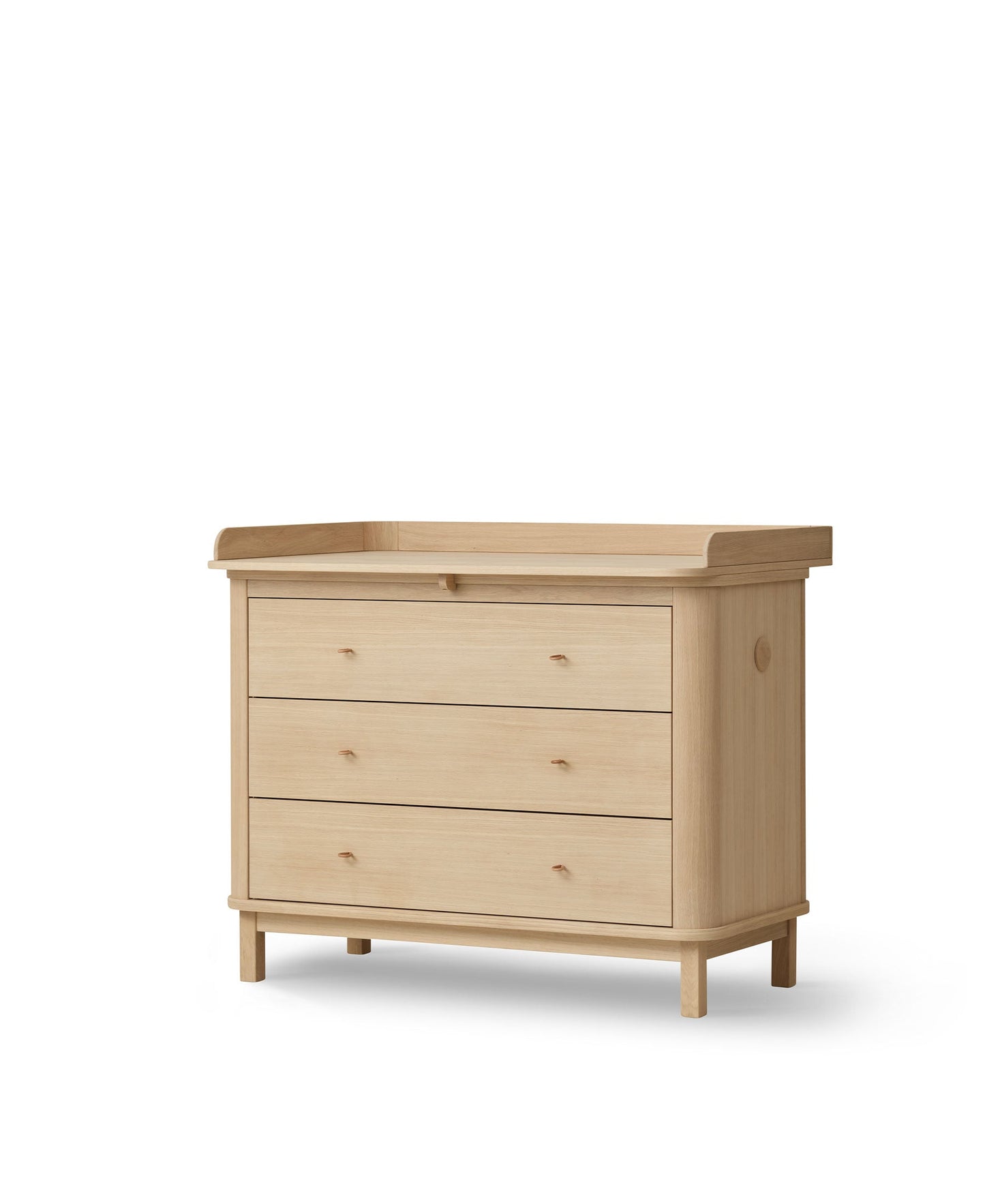 Commode de chambre d'enfant en bois 3 tiroirs, chêne