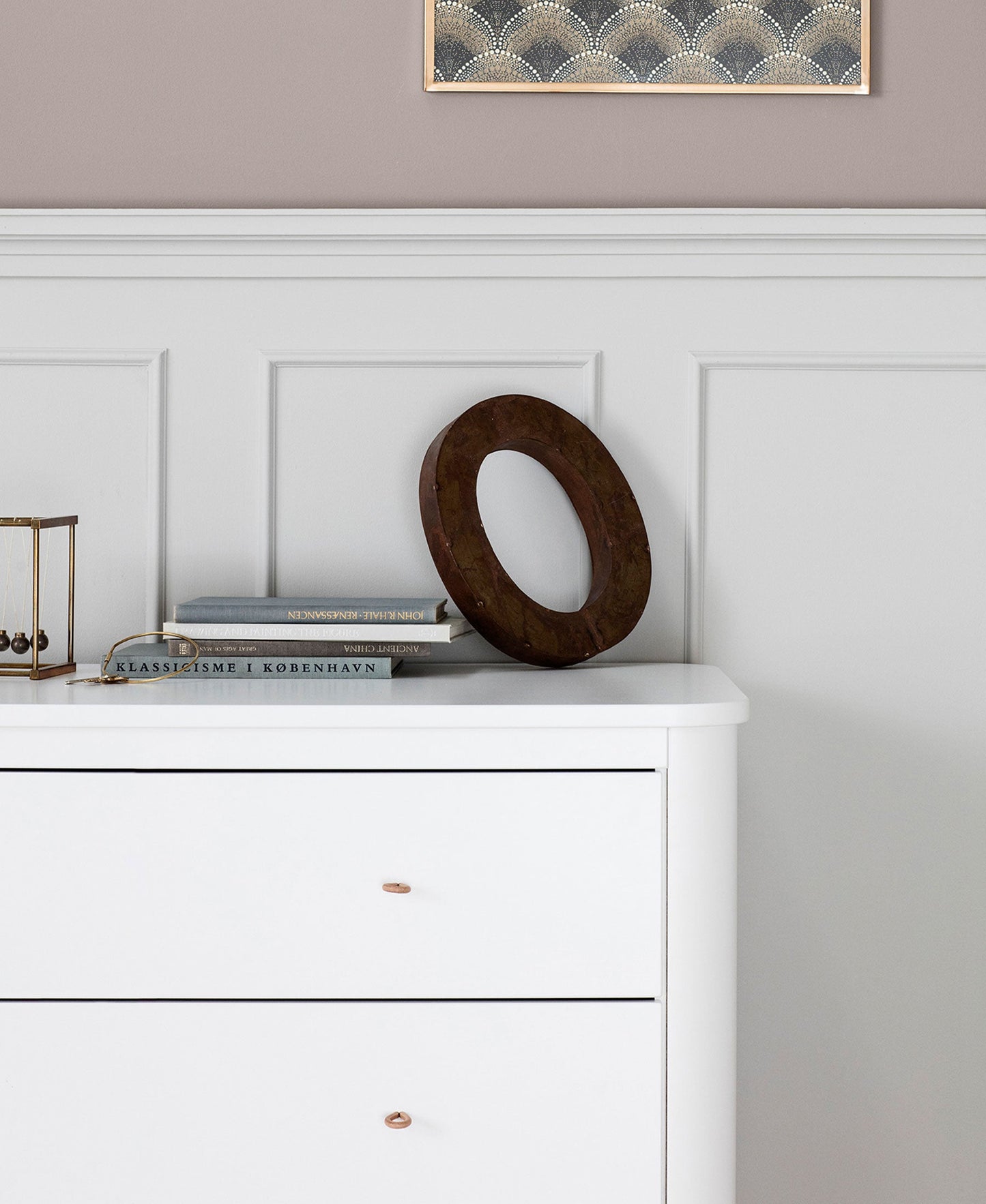 Commode en bois 3 tiroirs, blanche