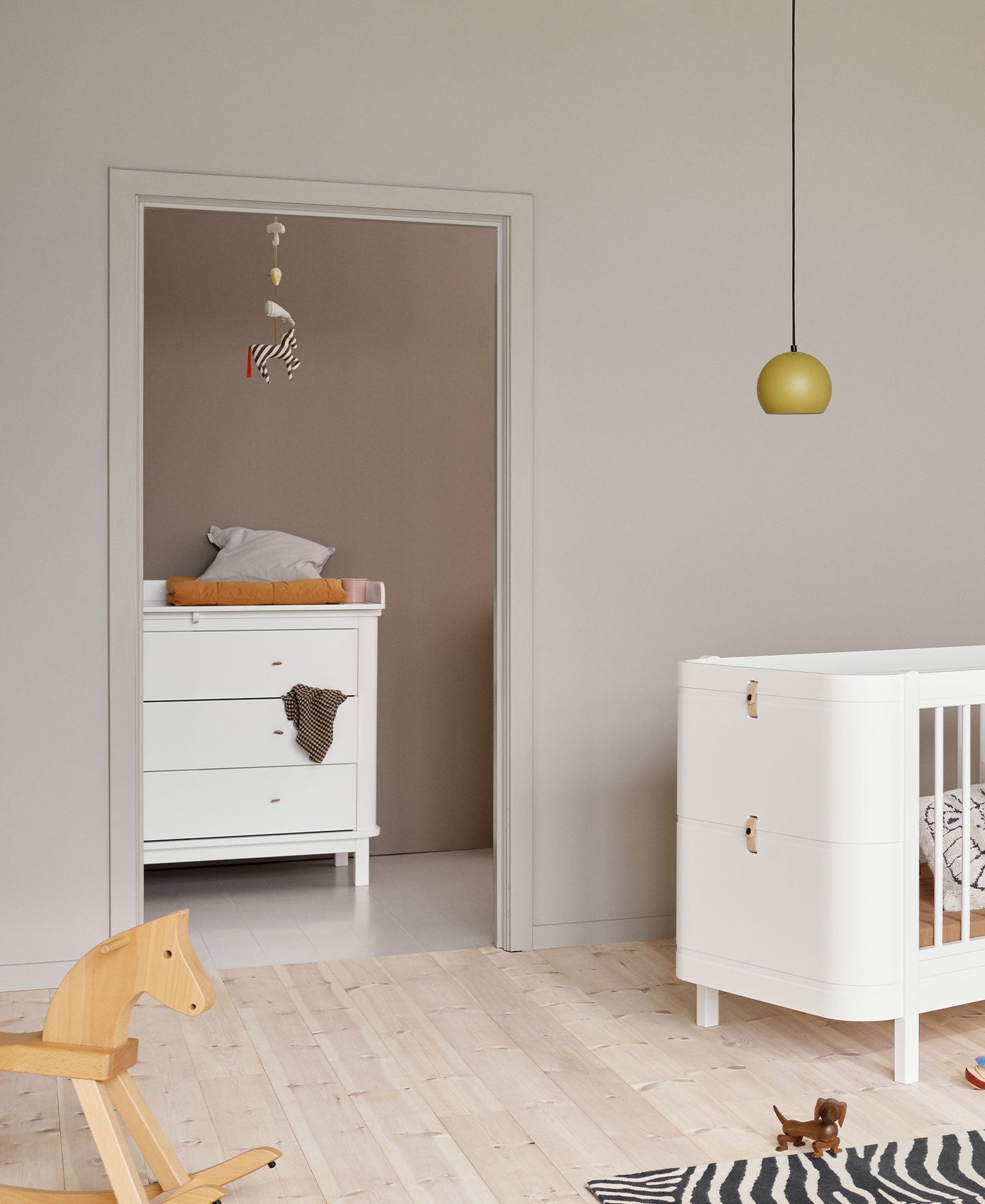 Commode de chambre d'enfant en bois 3 tiroirs, blanche