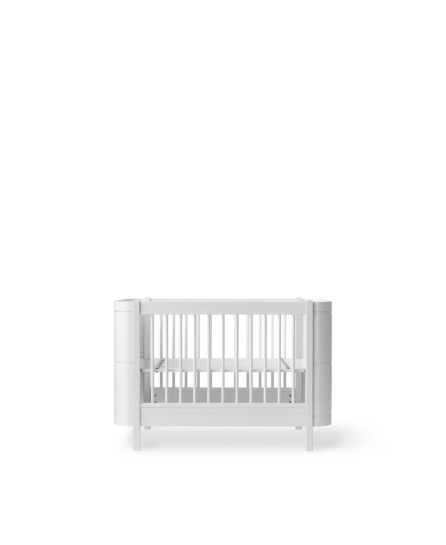 Lit bébé Wood Mini+ avec kit junior, blanc