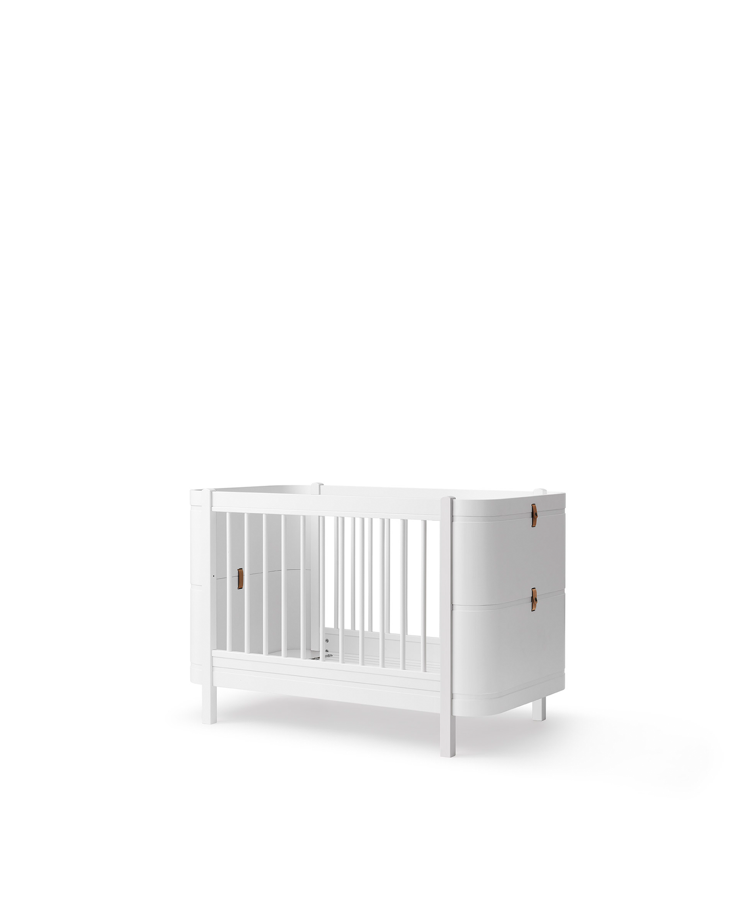 Lit bébé Wood Mini+ avec kit junior, blanc