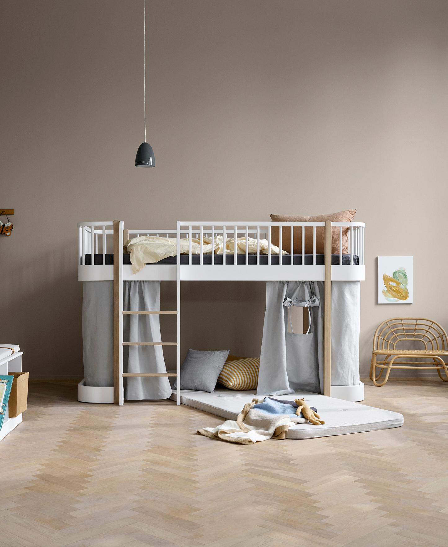 Matelas de jeu, lit mezzanine bas Wood Original
