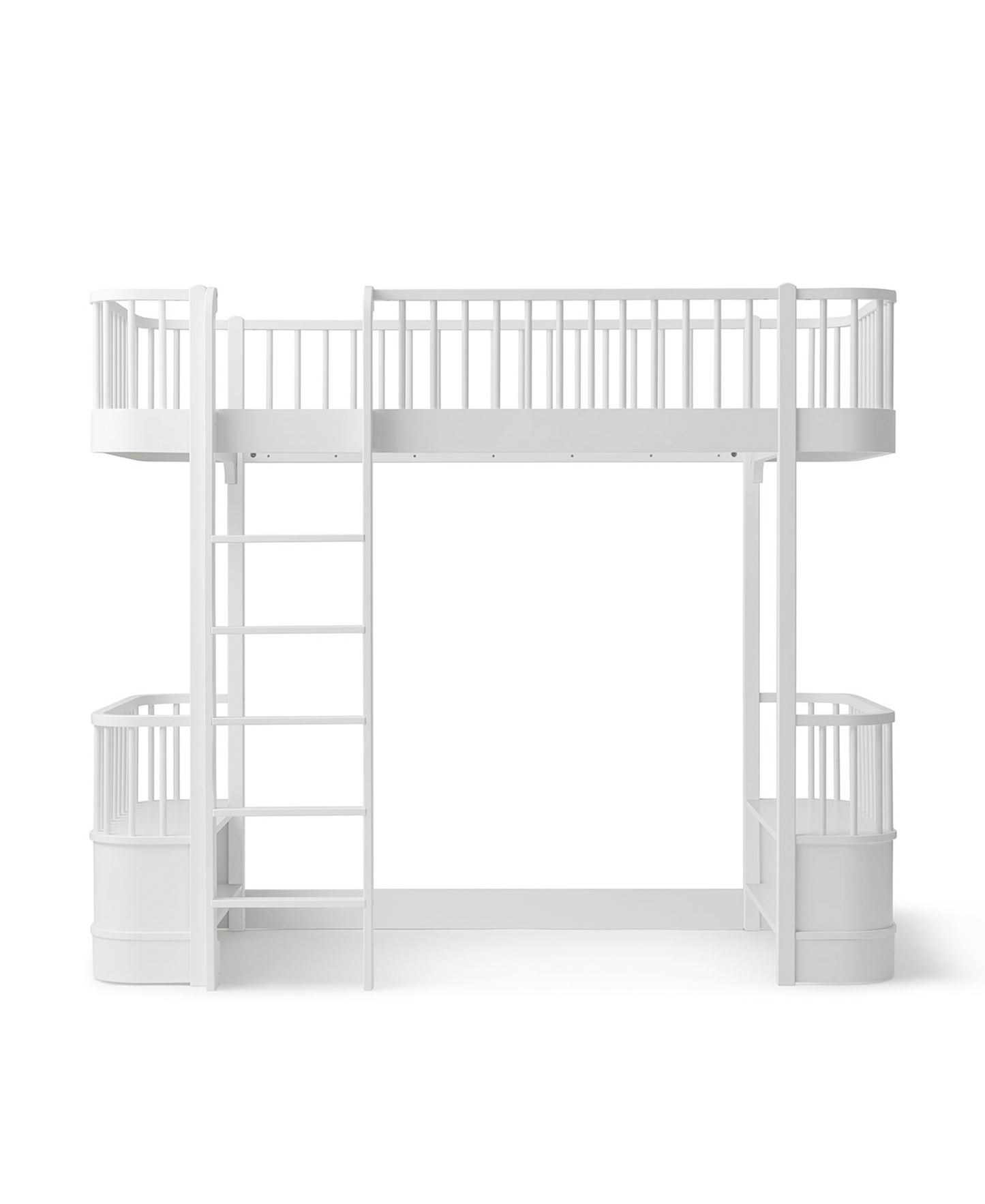 Lit mezzanine Wood Original, blanc
