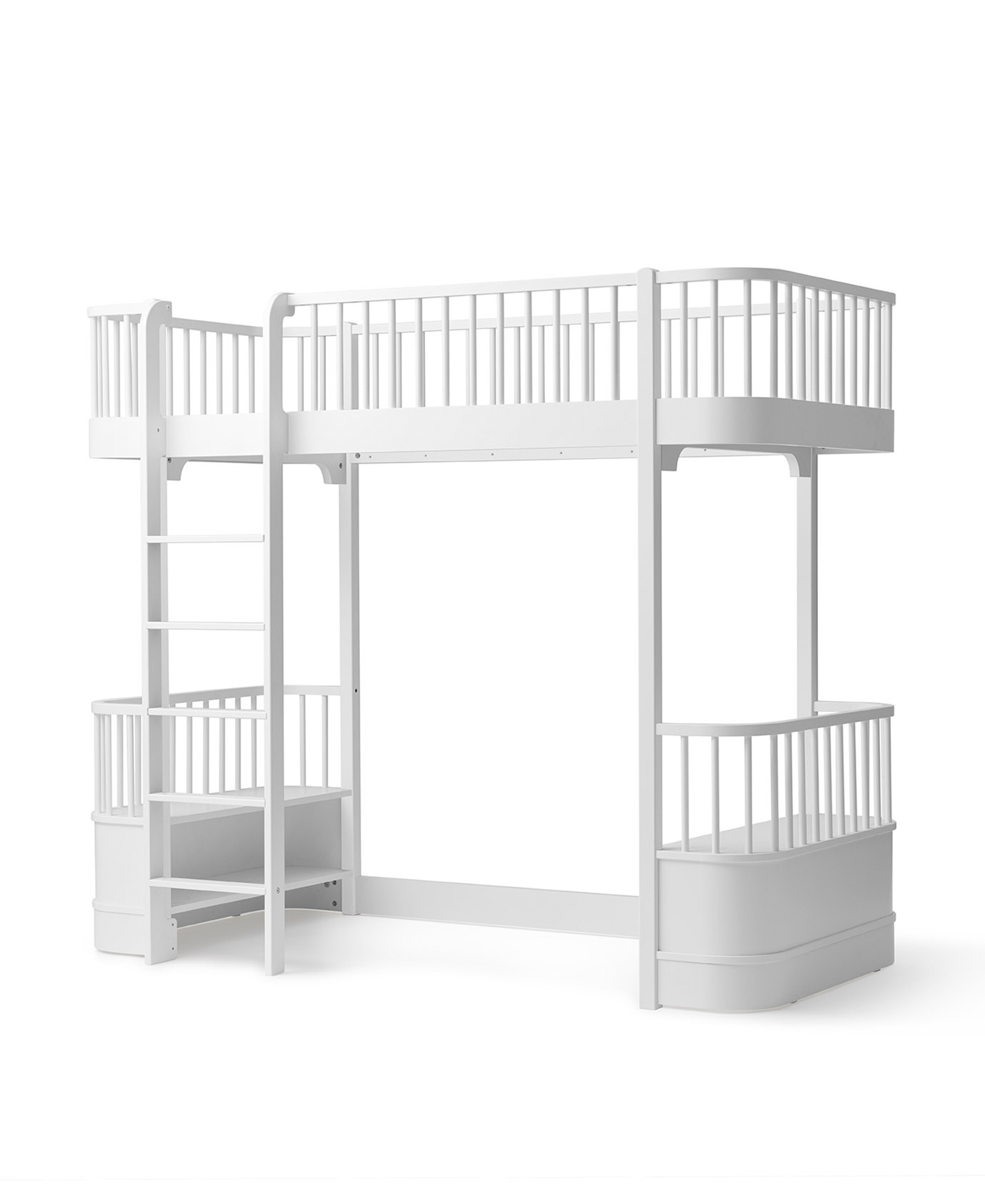 Lit mezzanine Wood Original, blanc