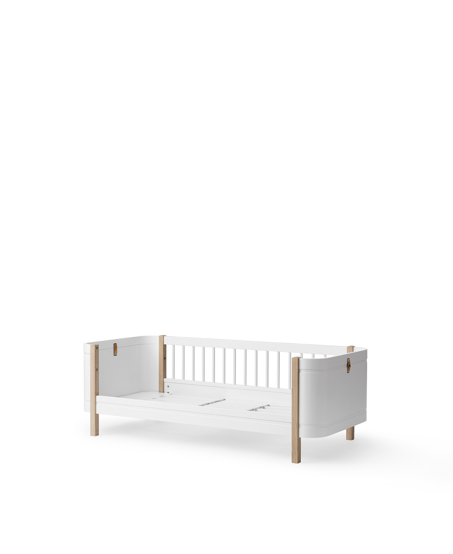 Lit junior Wood Mini+, blanc/chêne