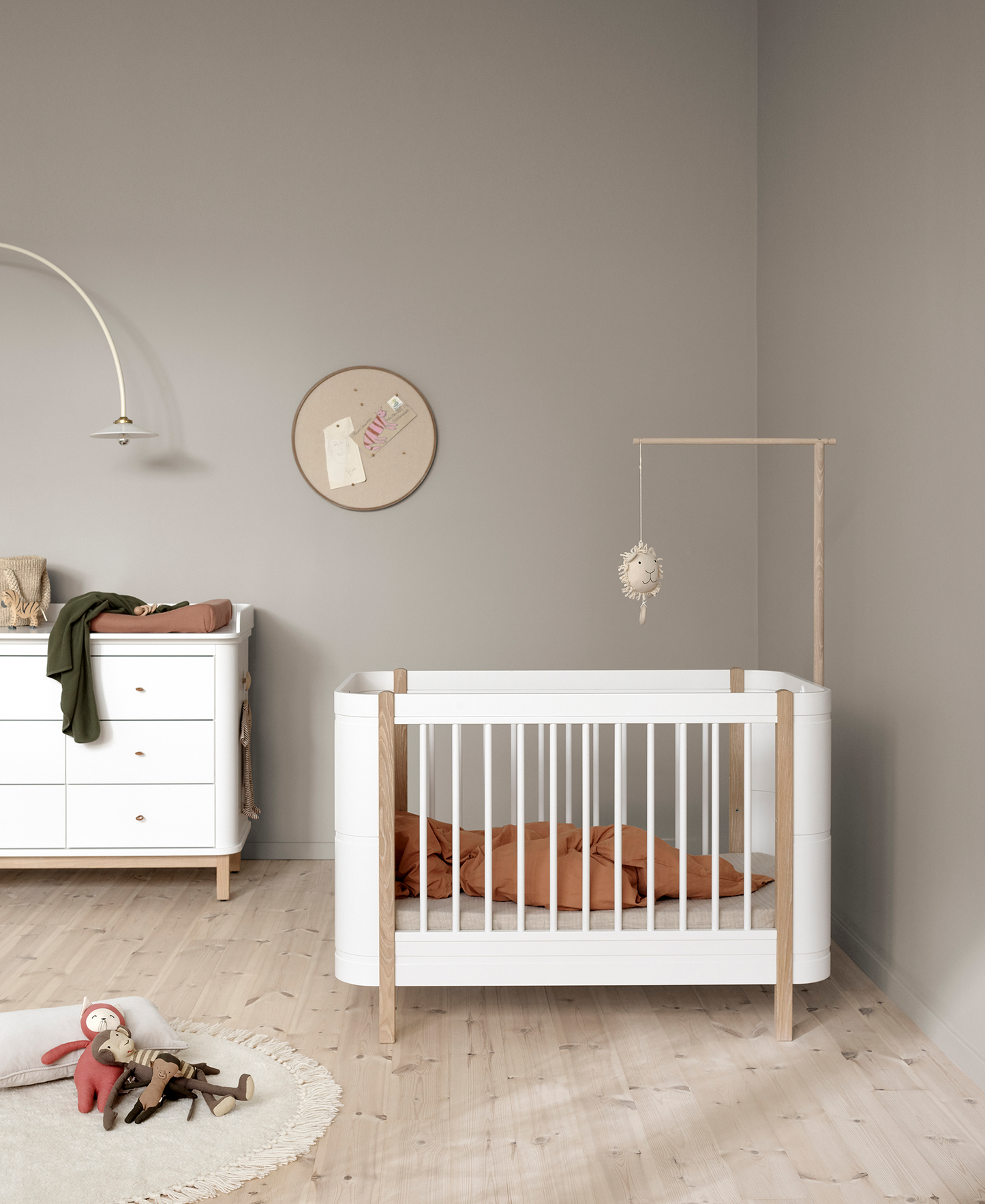 Support pour ciel de lit et mobile Wood Mini+, chêne