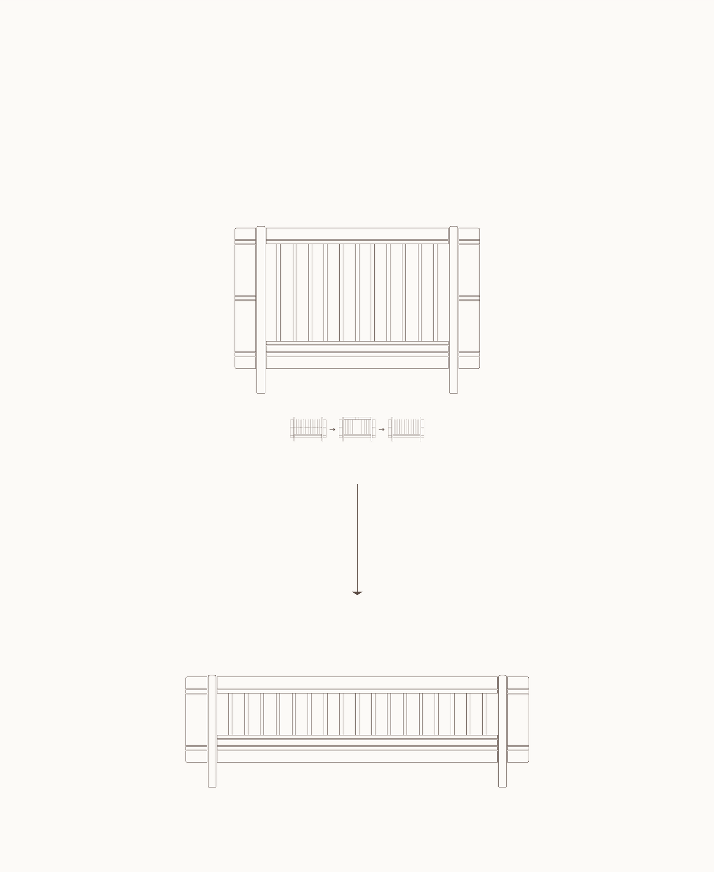 Kit junior Mini+ (pièces supplémentaires pour lit bébé Mini+), blanc
