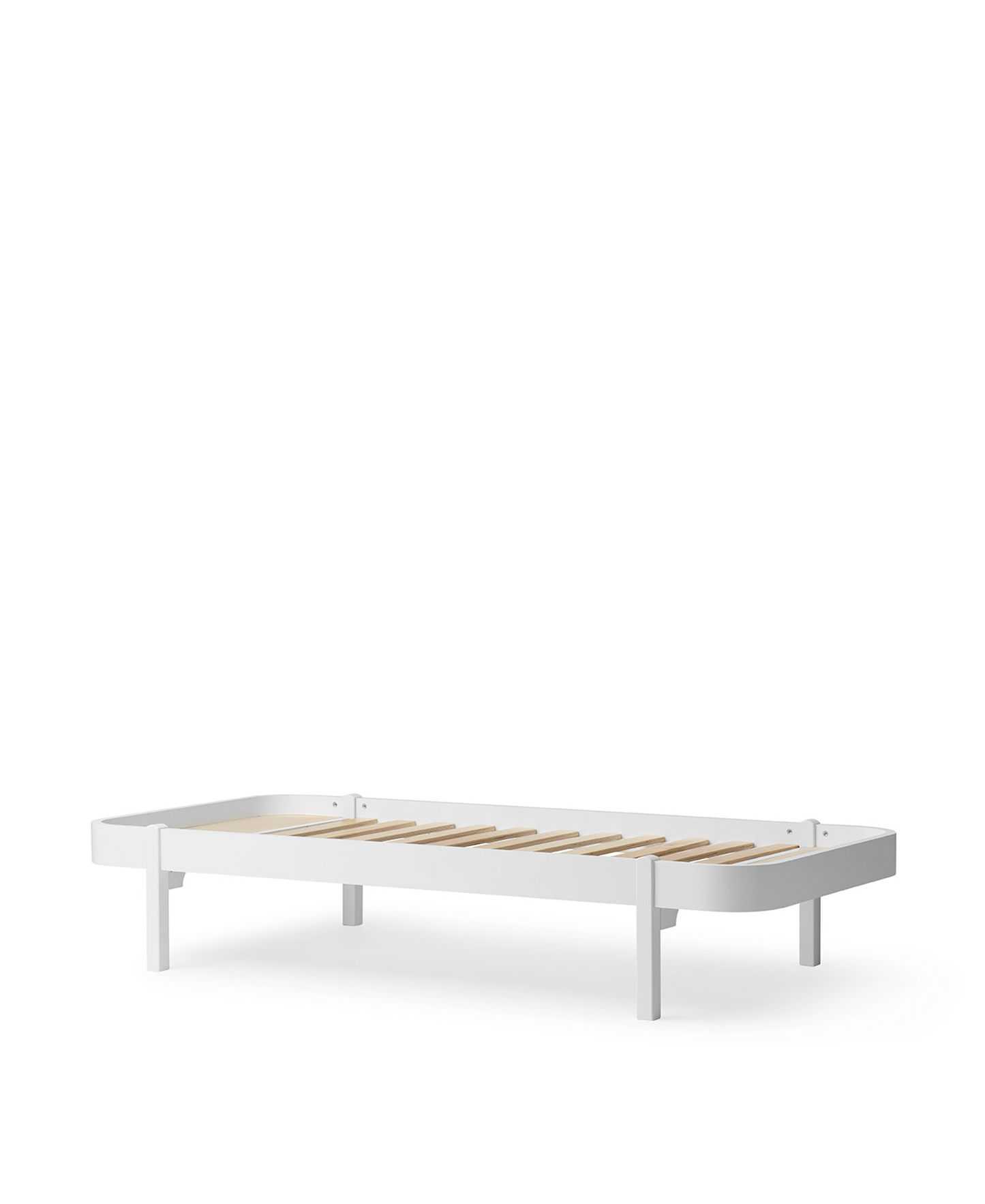 Lit transat en bois 90, blanc
