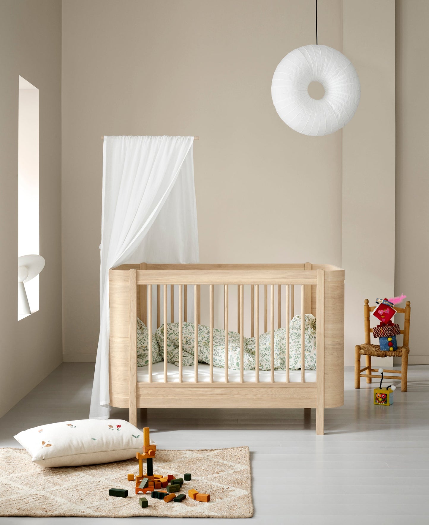 Lit bébé Wood Mini+, chêne