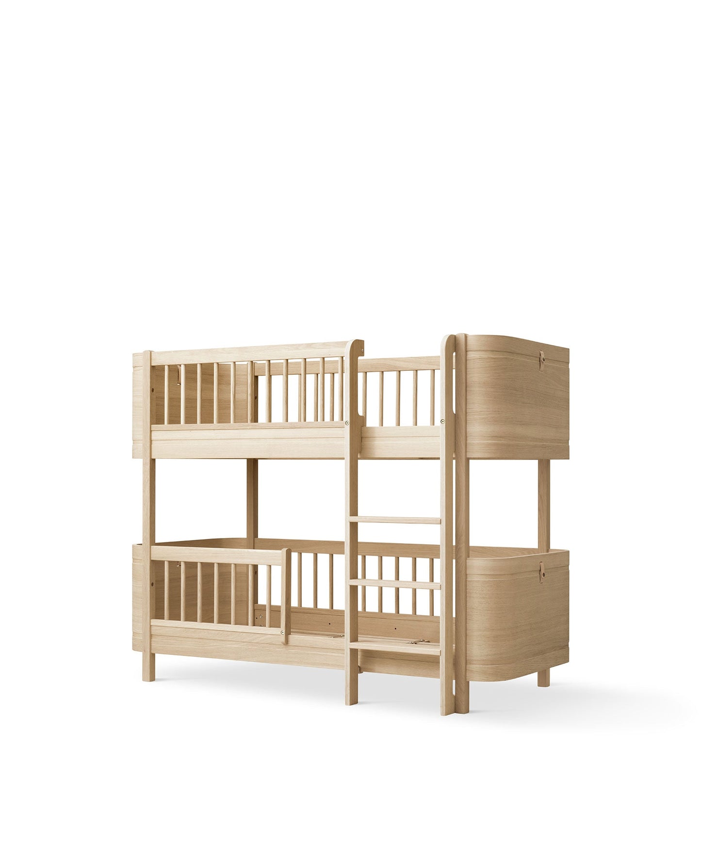 Lit superposé bas Wood Mini+, chêne