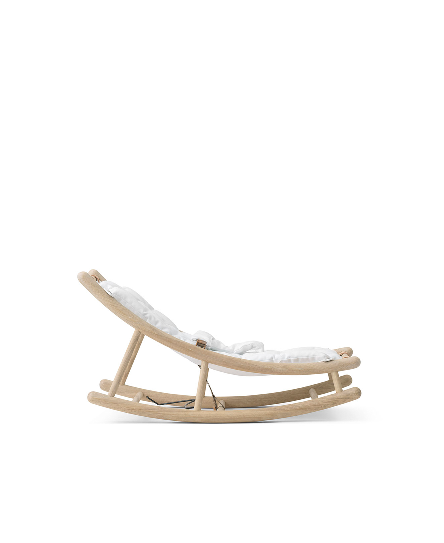 Transat en bois pour bébé et tout-petit, chêne/blanc