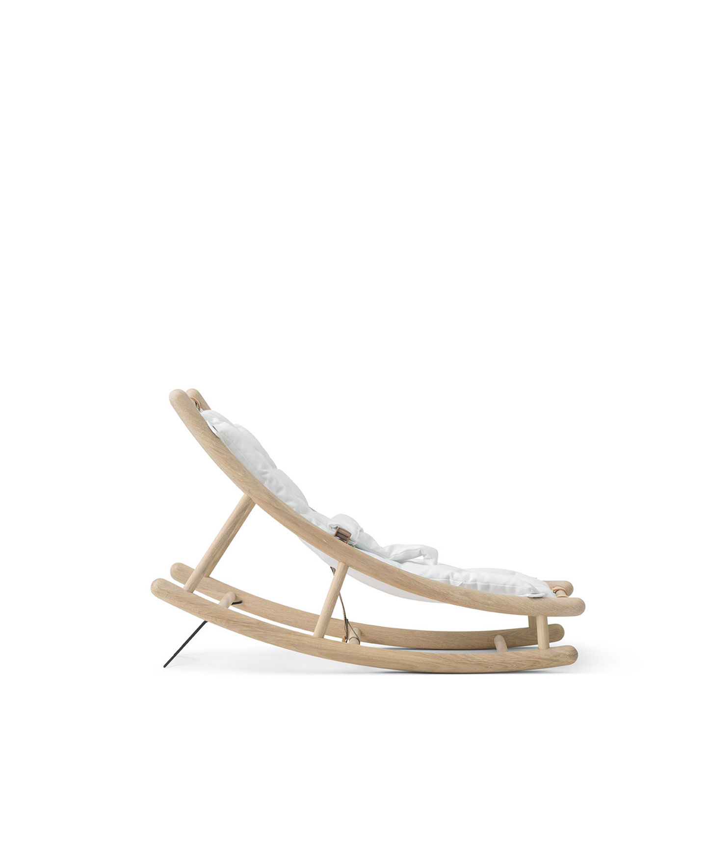 Transat en bois pour bébé et tout-petit, chêne/blanc