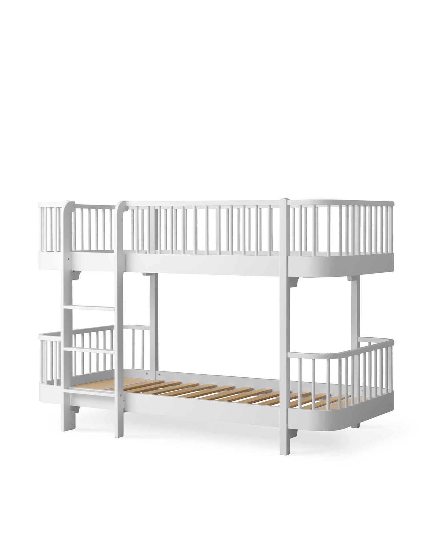 Lit superposé bas Wood Original, blanc