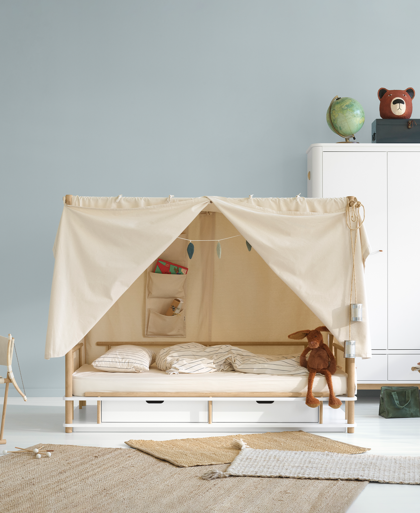 Auvent de lit de camp Wild, non teint