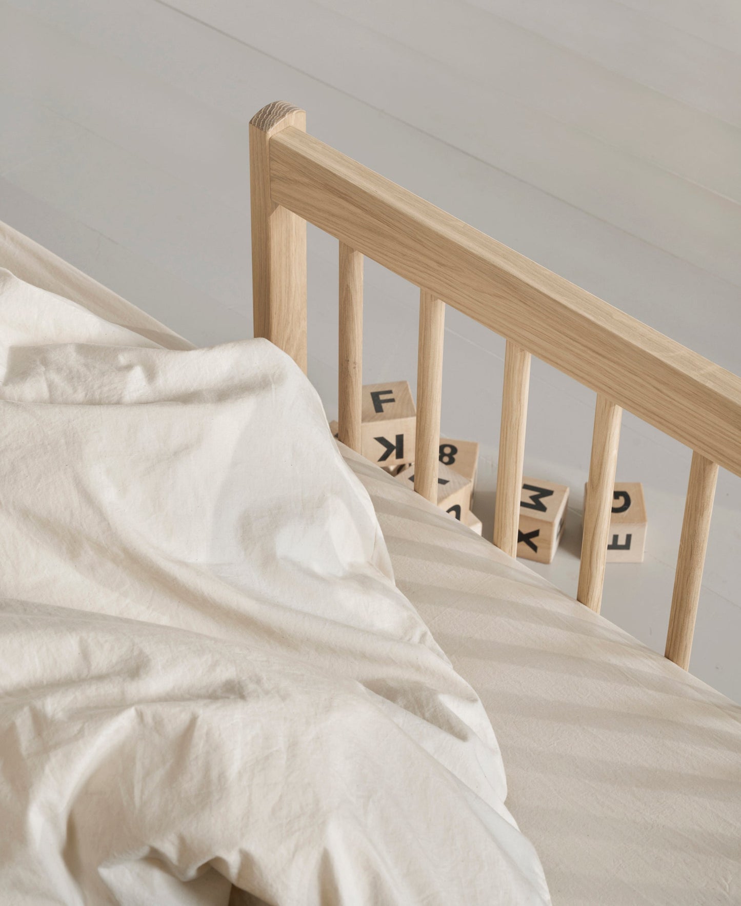 Lit superposé bas Wood Mini+, chêne