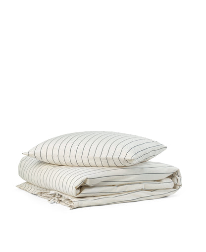 Parure de lit pour adulte Asta, rayures voile