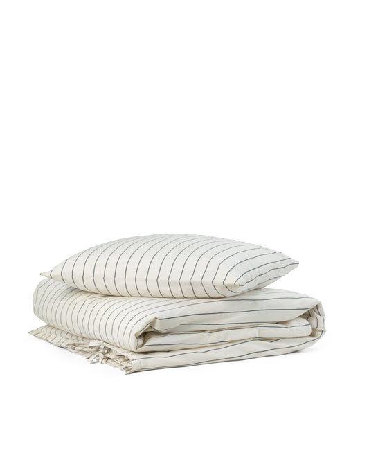 Parure de lit pour adulte Asta, rayures voile