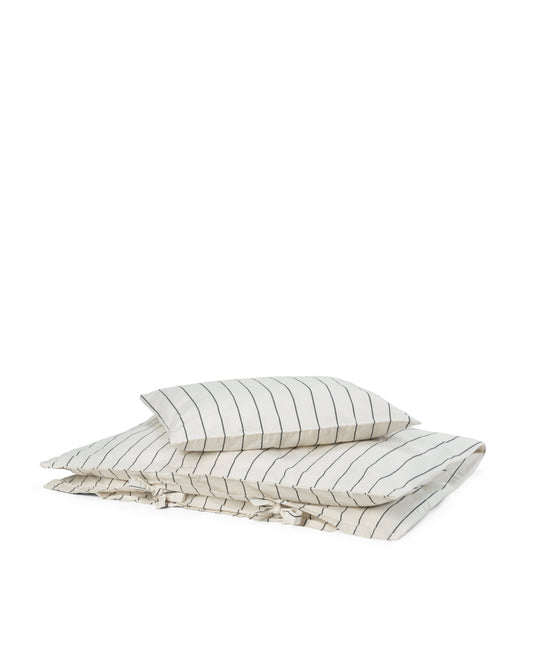 Parure de lit pour bébé Bee, rayures voile