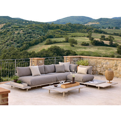 Ensemble de canapés plateforme Cane-Line Sticks (coussins inclus)