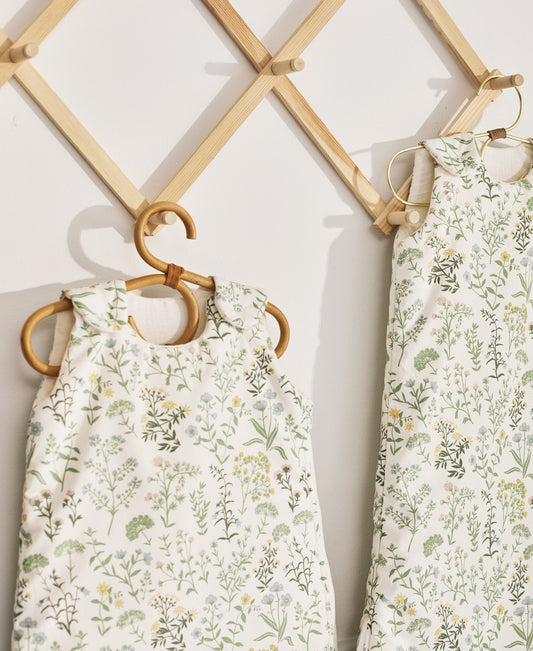 Sac de couchage coupe-vent, fleurs d'été