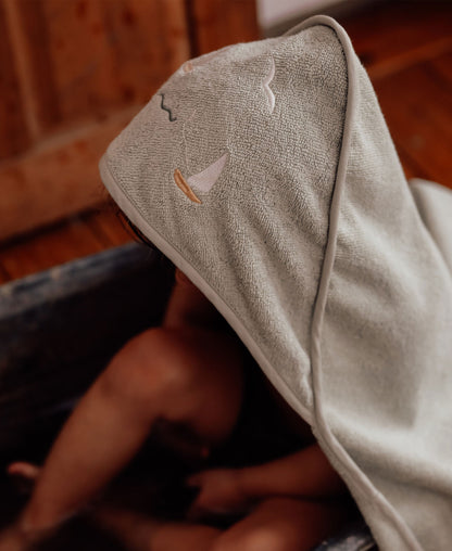 Serviette de bain pour bébé Petal, voiliers