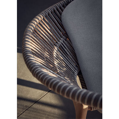 Fauteuil de salle à manger Gloster Bora (coussin inclus)