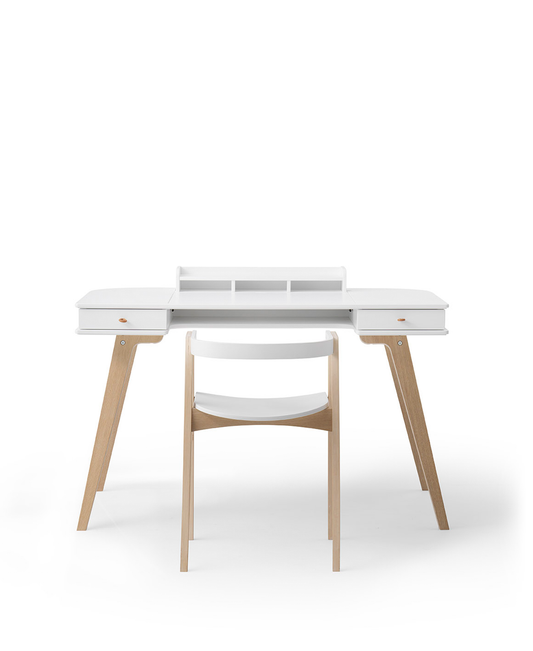 Bureau en bois 72,6 cm et fauteuil