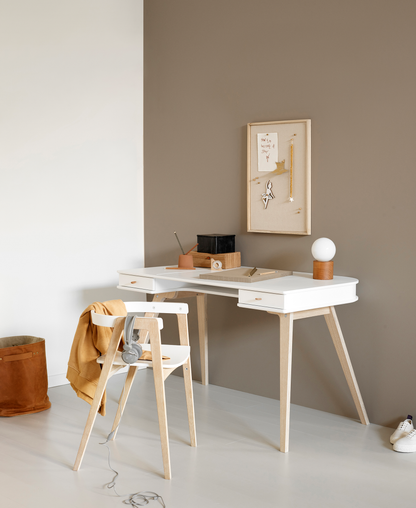 Bureau en bois 72,6 cm et fauteuil