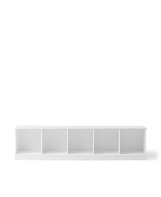 Étagère en bois 5x1 avec base
