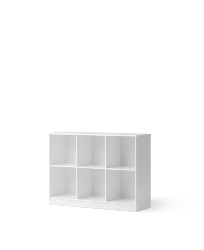 Étagère en bois 3x2 avec base