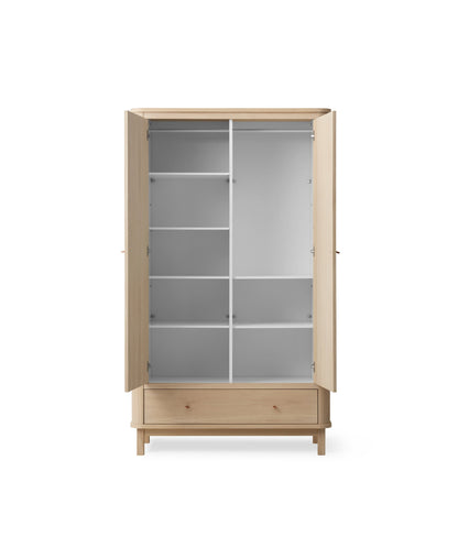 Armoire en bois 2 portes, chêne