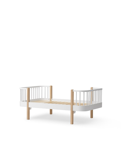 Lit junior Wood Original, blanc/chêne