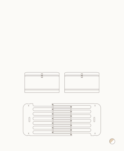 Kit frère/sœur Mini+ (pièces supplémentaires pour lit bébé Mini+, y compris kit junior, blanc/chêne)