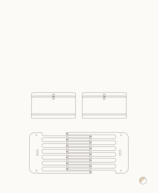 Kit frère/sœur Mini+ (pièces supplémentaires pour lit bébé Mini+, y compris kit junior, blanc/chêne)