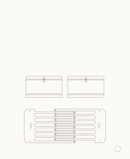 Kit frère/sœur Mini+ (pièces supplémentaires pour lit bébé Mini+, y compris kit junior, blanc)