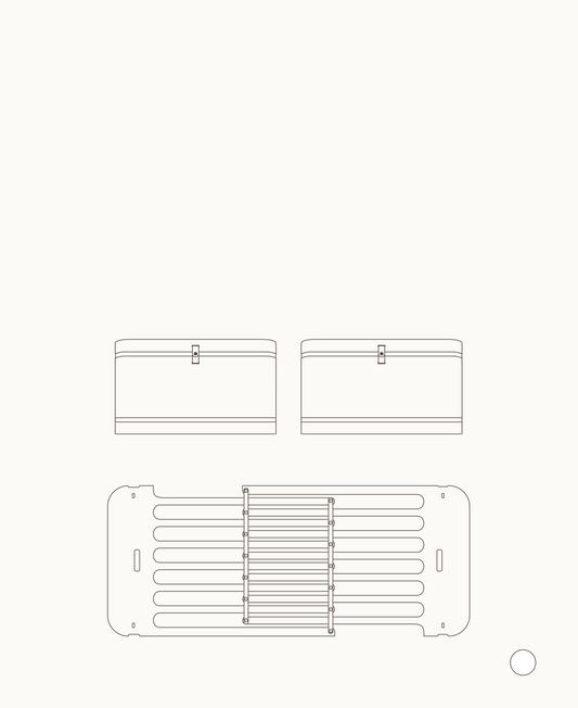Kit frère/sœur Mini+ (pièces supplémentaires pour lit bébé Mini+, y compris kit junior, blanc)