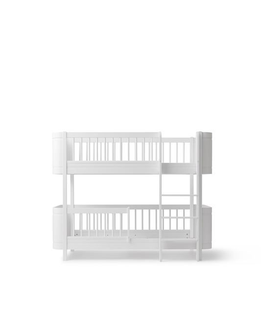 Lit superposé bas Wood Mini+, blanc