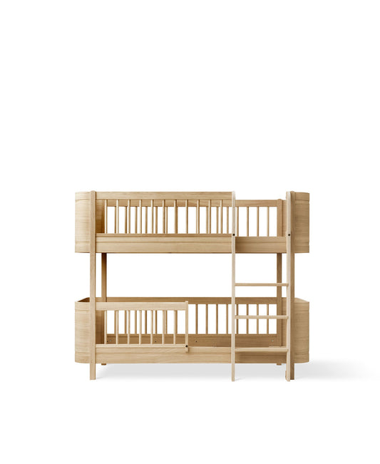 Lit superposé bas Wood Mini+, chêne